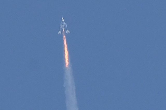 Virgin Galactic's SpaceShipTwo uses a type of synthetic rubber as fuel and burns it in nit