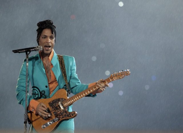 A new album from the late Prince, shown here performing during the Super Bowl halftime sho