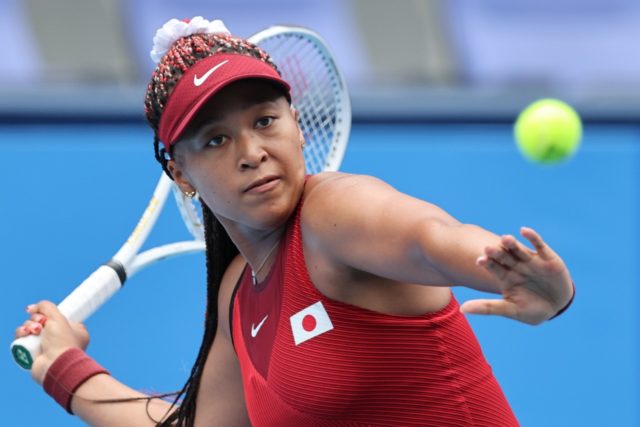 Naomi Osaka cruised into the last 16 at the Olympics