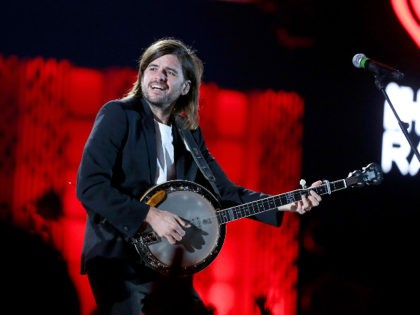 LAS VEGAS, NEVADA - SEPTEMBER 21: (EDITORIAL USE ONLY) Winston Marshall of Mumford & Sons performs onstage during the 2019 iHeartRadio Music Festival at T-Mobile Arena on September 21, 2019 in Las Vegas, Nevada. (Photo by Isaac Brekken/Getty Images for iHeartMedia)