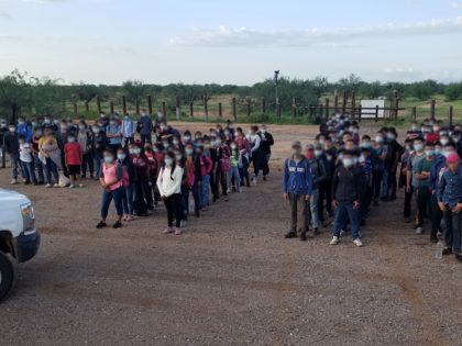 Border Patrol agents apprehend 140 migrants, including 80 unaccompanied children, in the A