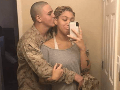 Rylee McCollum, a Marine and Sublette County native killed in the Aug. 26 suicide bombing at the airport in Kabul, Afghanistan, with his wife Jiennah Crayton. Roice McCollum, courtesy