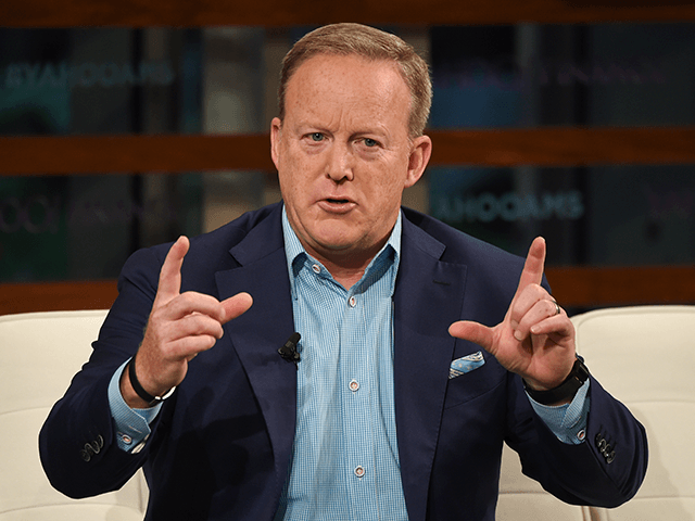 Former White House Press Secretary Sean Spicer participates in the Yahoo Finance All Marke
