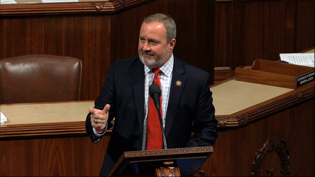 Rep. Jeff Duncan, R-S.C., speaks as the House of Representatives debates the articles of i