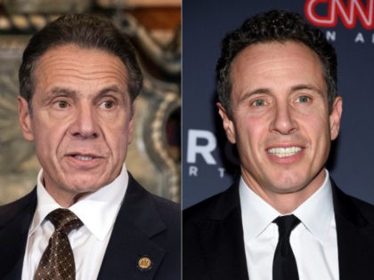 FILE -New York Gov. Andrew M. Cuomo appears during a news conference about the COVID-19at the State Capitol in Albany, N.Y., on Dec. 3, 2020, left, and CNN anchor Chris Cuomo attends the 12th annual CNN Heroes: An All-Star Tribute at the American Museum of Natural History in New York …
