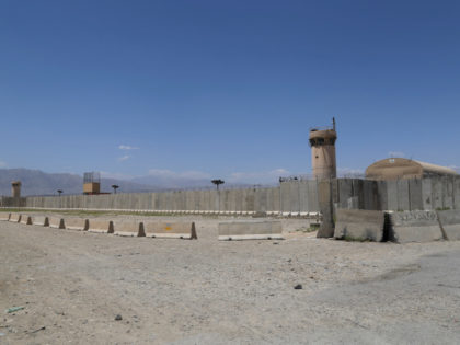 A general view shows Bagram Air Base, after all US and NATO troops left, some 70 Km north