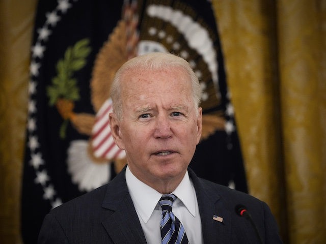 WASHINGTON, DC - AUGUST 25: U.S. President Joe Biden speaks during a meeting about cyberse