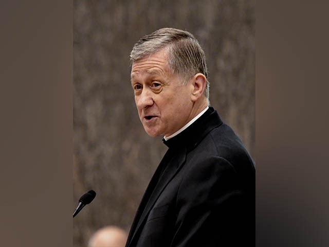 Chicago Archbishop Blase Cupich speaks during the city council meeting on Wednesday, Jan. 25, 2017, in Chicago. He was elevated to the rank of Cardinal in November. (AP Photo/Matt Marton)