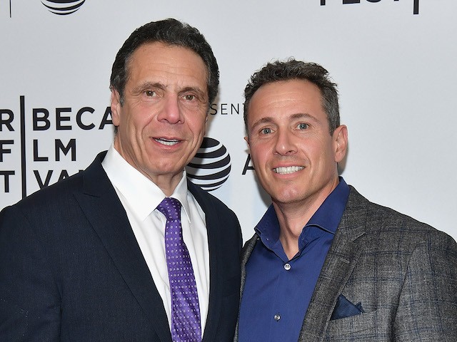 NEW YORK, NY - APRIL 26: Governor of New York Andrew Cuomo and Chris Cuomo attend a screening of 