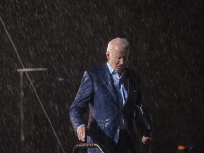 TAMPA, FL - OCTOBER 29: Democratic presidential nominee Joe Biden leaves the stage during