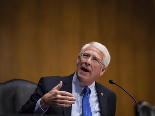 WASHINGTON, DC - FEBRUARY 03: Sen. Roger Wicker (R-MS) speaks at the confirmation hearing