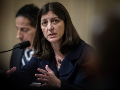 WASHINGTON, DC - JULY 27: Rep. Elaine Luria (D-VA) questions a witness during the House Select Committee hearing investigating the January 6 attack on US Capitol on July 27, 2021 at the U.S. Capitol in Washington, DC. During its first hearing the committee, currently made up of seven Democrats and …