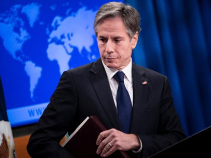 US Secretary of State Antony Blinken leaves after speaking during a briefing at the State Department on August 2, 2021, in Washington, DC. - US Secretary of State Antony Blinken on Monday renewed his vow of a "collective response" to Iran, which had warned adversaries against reprisals after Tehran was …