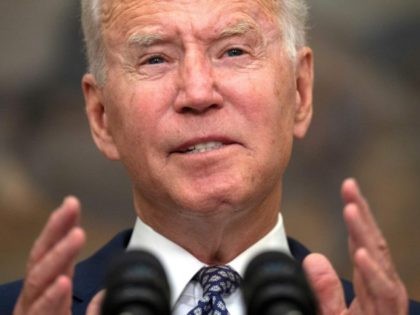 US President Joe Biden speaks about the ongoing evacuation of Afghanistan, on August 24, 2021, from the Roosevelt Room of the White House in Washington, DC. - Biden told G7 leaders Tuesday the United States was "on pace" to complete its pullout from Afghanistan by August 31 but contingency plans …