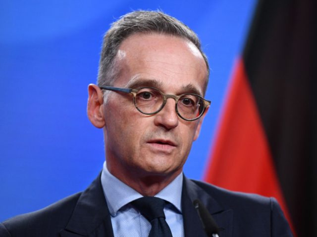 German Foreign Minister Heiko Maas speaks to reporters on developments in Afghanistan, in