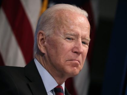 WASHINGTON, DC - AUGUST 30: U.S. President Joe Biden meets virtually with FEMA Administrat