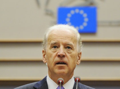 US Vice President Joe Biden delivers a s