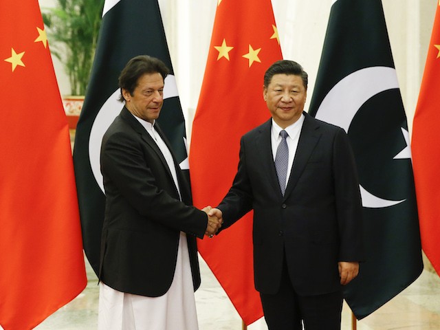 BEIJING, CHINA - NOVEMBER 2: Chinese President Xi Jinping meets Pakistani Prime Minister Imran Khan at the Great Hall of the People on November 2, 2018 in Beijing, China. (Photo by Thomas Peter-Pool/Getty Images)
