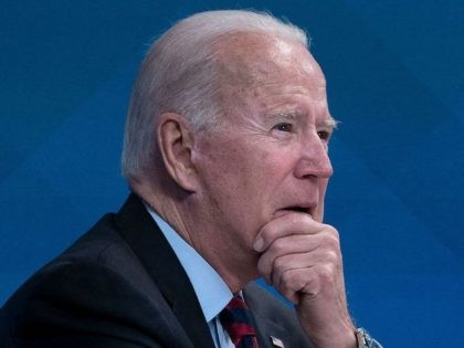 US President Joe Biden listens during a virtual briefing about Hurricane Ida from the White House campus August 30, 2021, in Washington, DC. - The death toll from Hurricane Ida was expected to climb "considerably," Louisiana's governor warned Monday, as rescuers combed through the "catastrophic" damage wreaked as it tore …