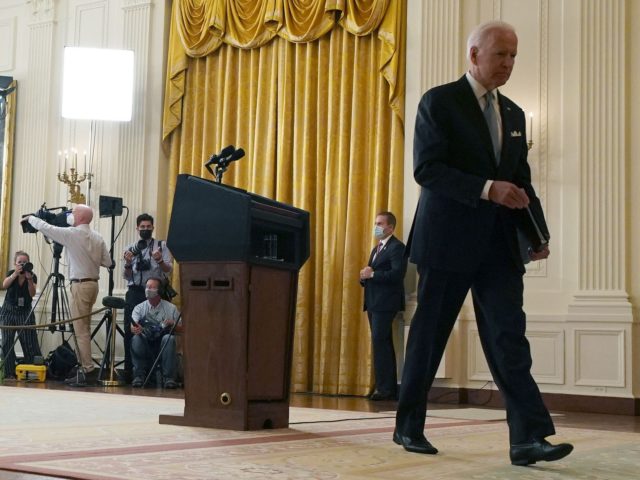 Joe Biden leaves (Anna Moneymaker / Getty)