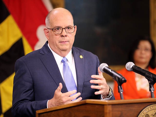 Maryland Gov. Larry Hogan urges people to "just get the damn vaccine," during a news conference, Thursday, Aug. 5, 2021, in Annapolis, Md., where he announced new vaccination requirements for state employees who work in congregant settings, including 48 different state facilities, beginning Sept. 1. They include health care facilities …