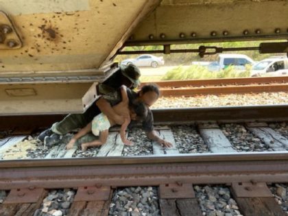 Del Rio Sector agents find a mother and her toddler-age child locked inside a 100+ degree rail car with no food or water. (Photo: U.S. Border Patrol/Del Rio Sector)