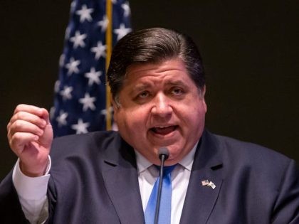Illinois Gov. JB Pritzker notes that they were close on energy legislation as he answers questions from the press on the status of the legislation after a bill signing marking Juneteenth an official state holiday in Illinois at the Abraham Lincoln Presidential Library in Springfield, Ill., Wednesday, June 16, 2021. …