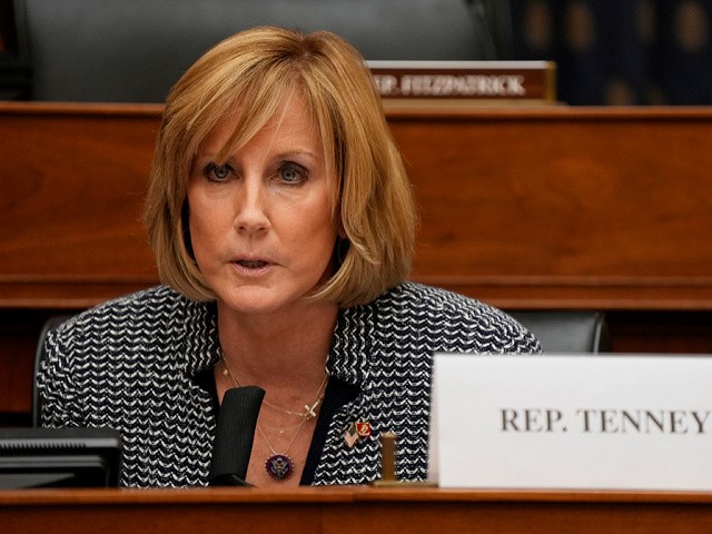 Rep. Claudia Tenney, R-N.Y., speaks during the House Committee on Foreign Affairs hearing on the administration foreign policy priorities on Capitol Hill on Wednesday, March 10, 2021, in Washington. (Ken Cedeno/Pool via AP)
