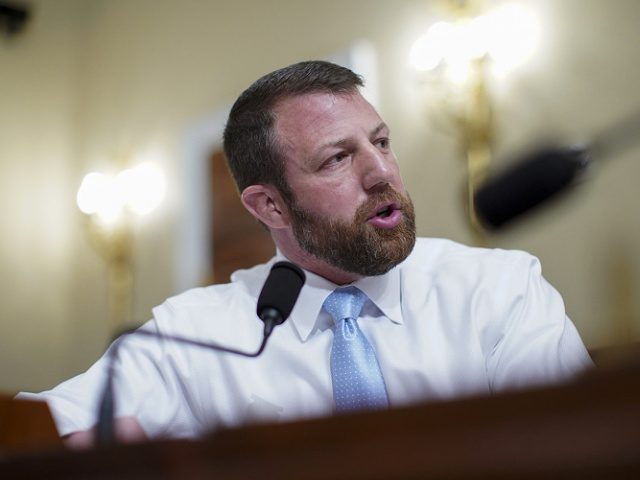 WASHINGTON, DC - APRIL 15: Rep. Markwayne Mullin (R-OK) speaks during a House Intelligence Committee hearing on April 15, 2021 in Washington, D.C. The hearing follows the release of an unclassified report by the intelligence community detailing the U.S. and its allies will face "a diverse array of threats" in the coming year, with aggression by Russia, China and Iran. (Photo by Al Drago-Pool/Getty Images)