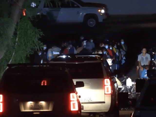 EXCLUSIVE VIDEO: Texas Border City Street Commandeered to Hold Migrants