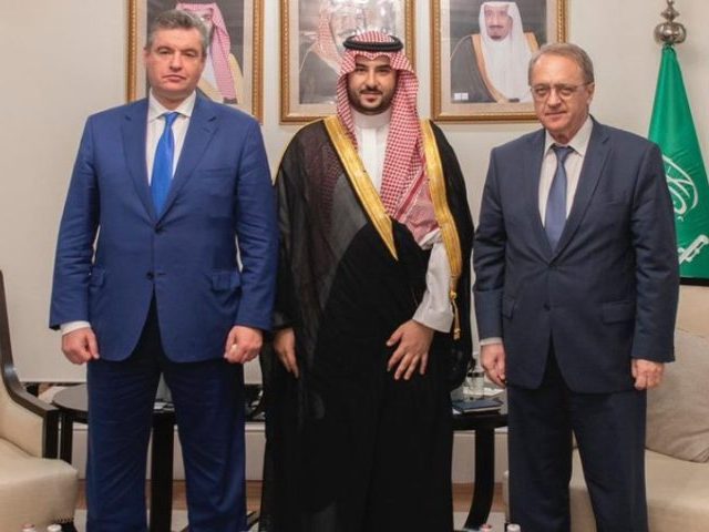 Khalid bin Salman meets with Russian Deputy Minister of Foreign Affairs and Special Repres