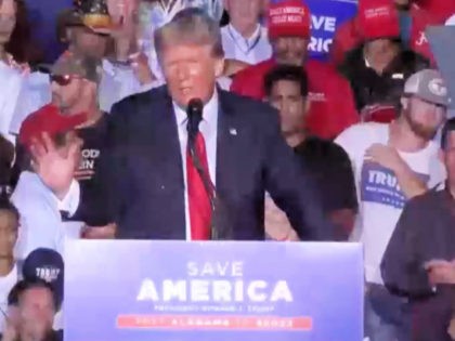Trump Talks About Border at Save America Rally