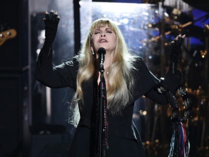 NEW YORK, NY - JANUARY 26: Honoree Stevie Nicks of music group Fleetwood Mac performs onstage during MusiCares Person of the Year honoring Fleetwood Mac at Radio City Music Hall on January 26, 2018 in New York City. (Photo by Steven Ferdman/Getty Images)