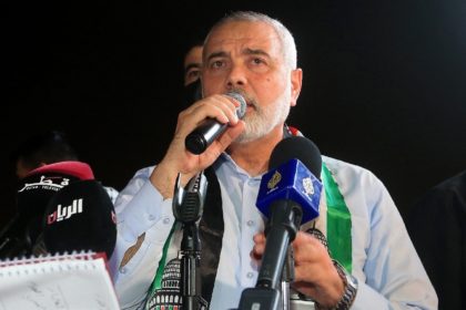 Hamas has confirmed the unopposed re-election of its leader Ismail Haniyeh as head of the Palestinian Islamist movement