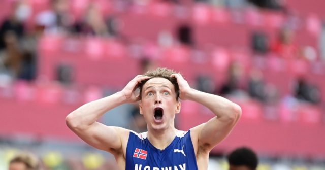 Norway's Karsten Warholm wins men's Olympic 400m hurdles ...