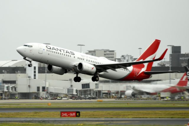 Qantas said the airline had gone from operating almost 100 percent of its usual domestic f