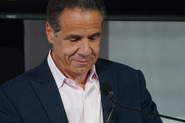 New York governor Andrew Cuomo, shown here in New York on June 9, 2021, has denied sexuall