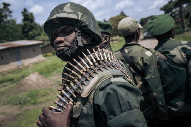 Congolese troops in the northeast of the country last month. But critics say that a state