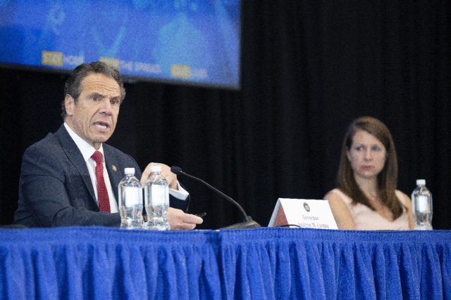 Melissa DeRosa (R), a longtime aide to embattled New York Governor Andrew Cuomo, has resig