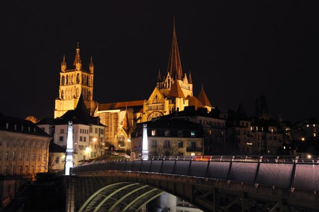 The night watchman's - or woman's - voice rings out over Lausanne on the hour from 10 pm t