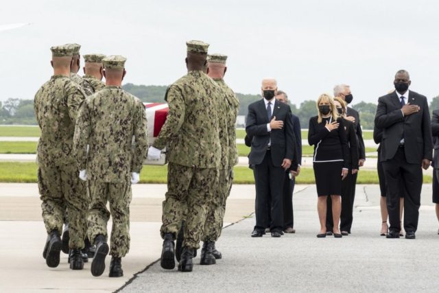 Biden attends dignified transfer of 13 service members killed in Kabul