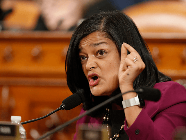 Rep. Pramila Jayapal, D-Wash., speaks during a House Judiciary Committee markup of the art