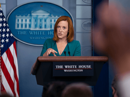 White House press secretary Jen Psaki speaks during a press briefing at the White House, W