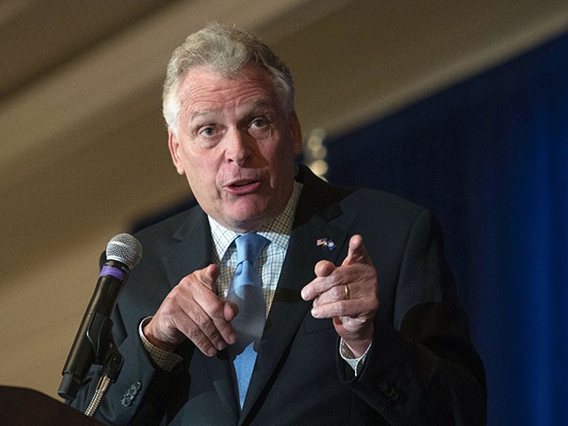 Virginia Democratic gubernatorial candidate Terry McAuliffe addresses the Virginia FREE Leadership Luncheon in McLean, Va., Wednesday, Sept. 1, 2021. (AP Photo/Cliff Owen)