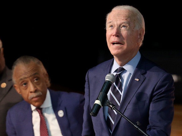 Biden speaks at the Ministers’ Breakfast hosted by National Action Network and Rev. Al Sharpton, February 26, 2020 in North Charleston, South Carolina. (Win McNamee/Getty Images)