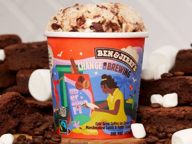 Ben & Jerry's unveiled a new flavor, "Change Is Brewing," in support of Rep. Cori Bush's (