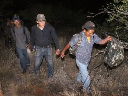 Border Agents Struggle To Keep Immigrants From Illegally Crossing AZ Border <> on June 1, 2010 in Tucson, Arizona. (Scott Olson/Getty Images)