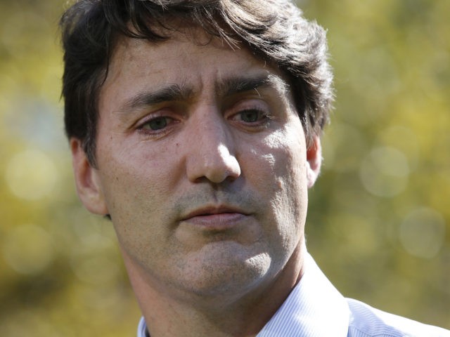 WINNIPEG, MB - SEPTEMBER 19: Canadian Prime Minister Justin Trudeau addresses the media re