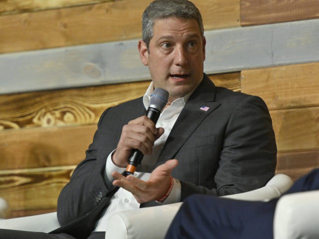 CINCINNATI, OHIO - OCTOBER 13: Congressman Tim Ryan speaks during Mindfulness in America o