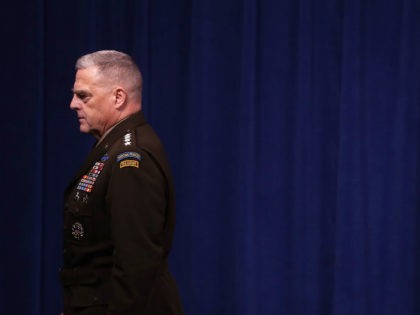 ARLINGTON, VIRGINIA - OCTOBER 28: U.S. Chairman of the Joint Chiefs of Staff Gen. Mark Mil